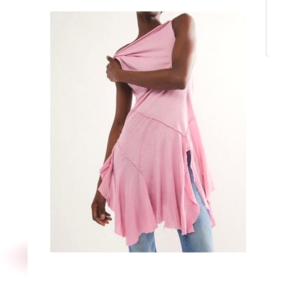 Free People Rose Pink/Candied Lilac "Sing Out Loud" Tunic, Size: XS, BNWT
